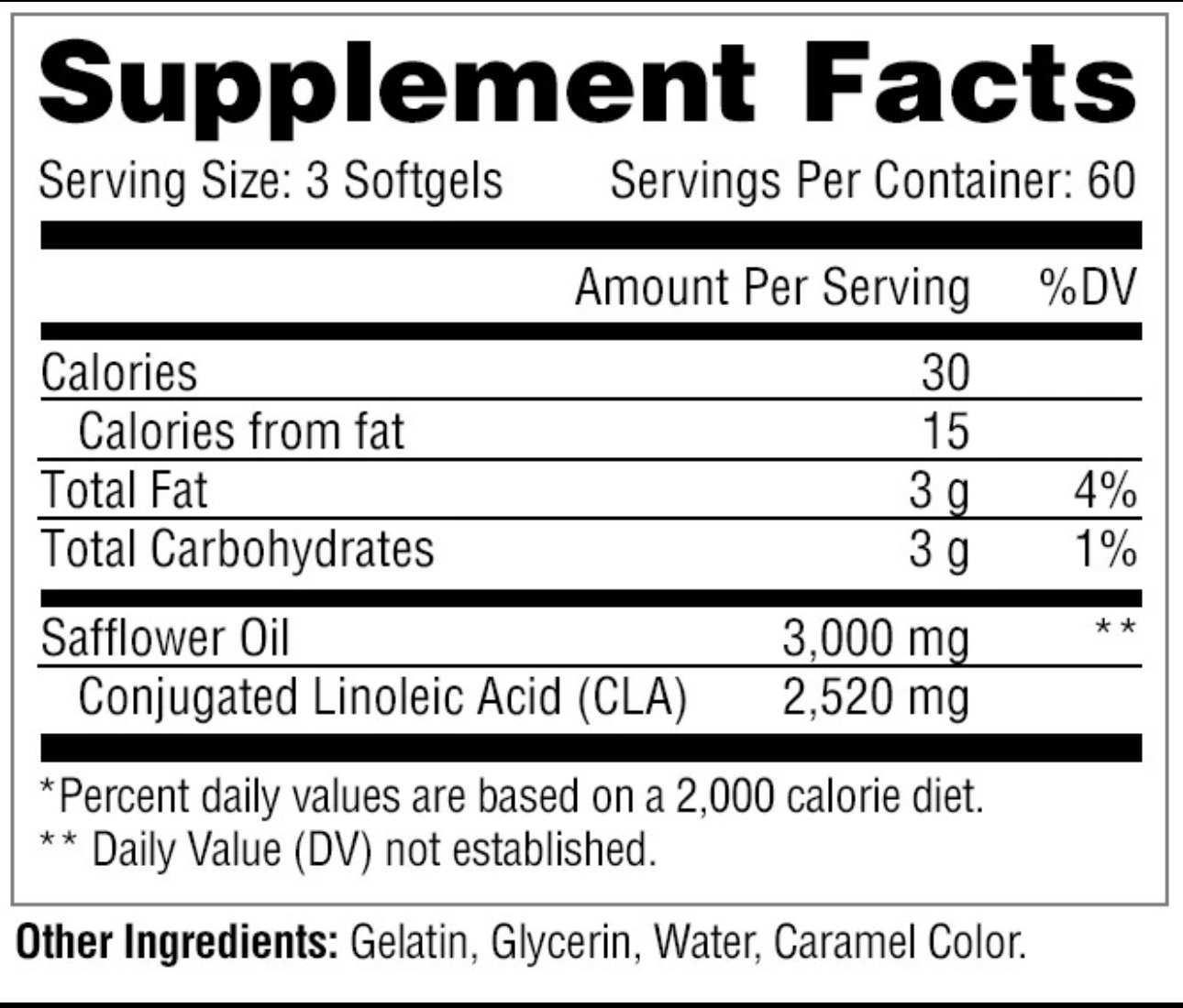 Metabolic Nutrition CLA 3000 90ct