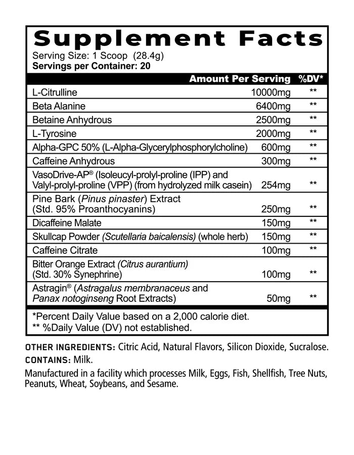 Merica Labz First Blood Pre-Workout 20 Serivings