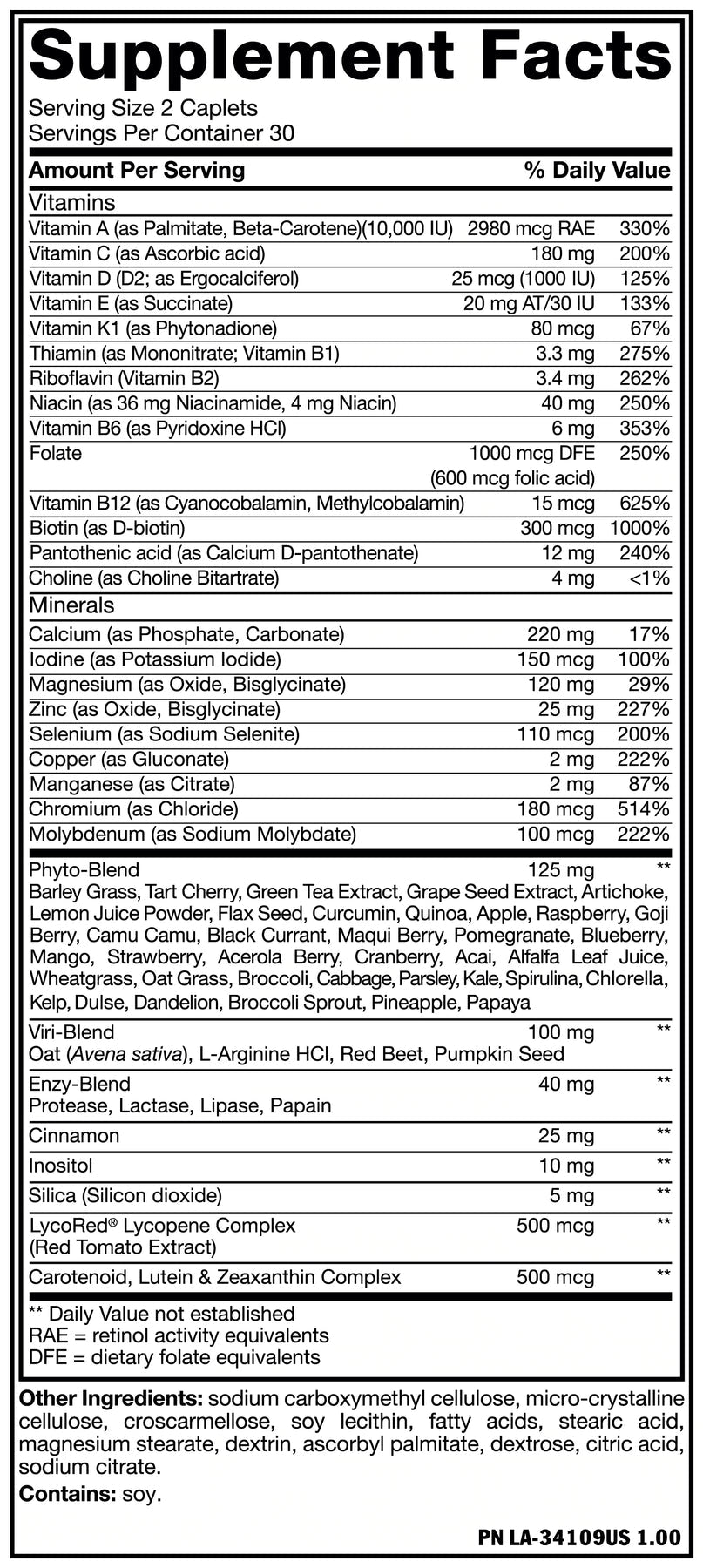 Mutant Multi Vitamin 60CT